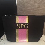 Initial Make up/Toiletries Bag (Glitter Collection)